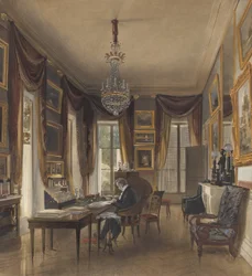 Le cabinet de travail du roi Louis-Philippe à Neuilly